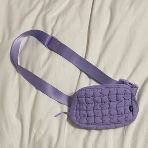 C.C Purple Quilted Crossbody Bag